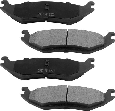 LODGE Ceramic Brake Pads Set 8PCS Front Rear Brake Fit for 2008-2009 Buick Allure/LaCrosse, 2006-2010 Chevy Impala, 2006-2007 Monte Carlo, Low Noise Low Dust (D1159 D698) in Saudi Arabia