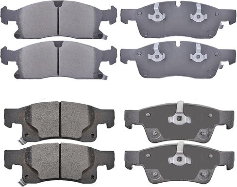 LODGE Ceramic Brake Pads Set 8PCS Front Rear Brake Fit for 2008-2009 Buick Allure/LaCrosse, 2006-2010 Chevy Impala, 2006-2007 Monte Carlo, Low Noise Low Dust (D1159 D698) in Saudi Arabia