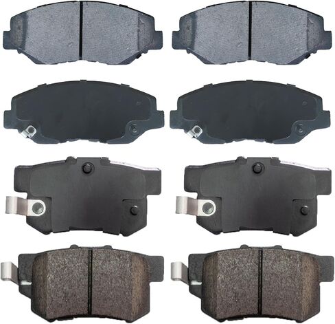 LODGE Ceramic Brake Pads Set 8PCS Front Rear Brake Fit for 2008-2009 Buick Allure/LaCrosse, 2006-2010 Chevy Impala, 2006-2007 Monte Carlo, Low Noise Low Dust (D1159 D698) in Saudi Arabia