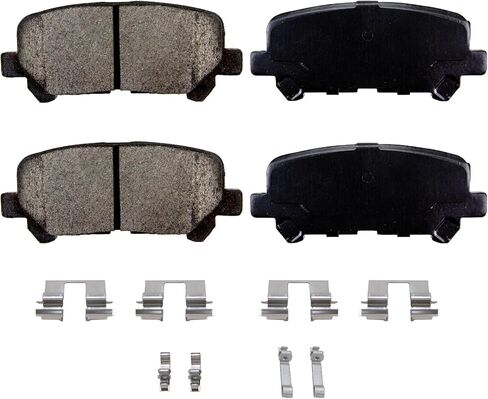 LODGE Ceramic Brake Pads Set 8PCS Front Rear Brake Fit for 2008-2009 Buick Allure/LaCrosse, 2006-2010 Chevy Impala, 2006-2007 Monte Carlo, Low Noise Low Dust (D1159 D698) in Saudi Arabia