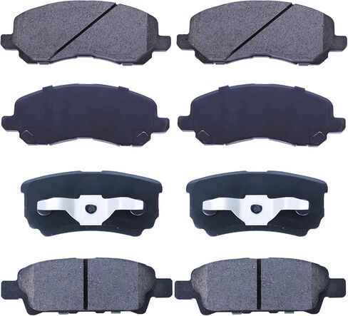 LODGE Ceramic Brake Pads Set 8PCS Front Rear Brake Fit for 2008-2009 Buick Allure/LaCrosse, 2006-2010 Chevy Impala, 2006-2007 Monte Carlo, Low Noise Low Dust (D1159 D698) in Saudi Arabia