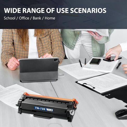 خرطوشة حبر أسود TN730 TN-730 عبوة واحدة بديلة لخرطوشة الحبر Brother TN 730 DCP-L2550DW MFC-L2710DW MFC-L2750DW MFC-L2750DWXL HL-L2350DW HL-L2370DW/DWXL HL-L2390DW طابعة HL-L2395DW in Kuwait