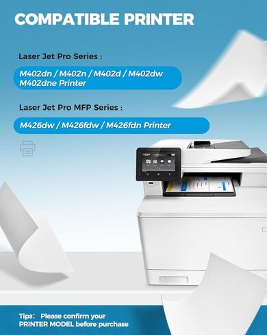 2-Pack 26A Black Toner Cartridges Compatible for HP 26A CF226A 26X CF226X HP26A Toner Work for HP Laser Jet Pro M402n M426fdw M402dn M402dw M402m M402 Pro MFP M427dw M426dw M426fdn M426 Printer in Kuwait