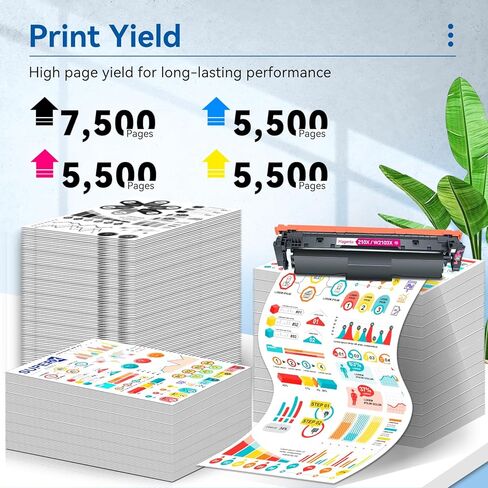 210X 210A Toner Cartridges 4 Pack Replacement for HP 210X 210A Compatible for HP Color Laserje Pro MFP 4301fdw Wireless MFP Pro 4301fdn 4201dw 4201dn Color Pro MFP 4301 4201 Series Printer (With Chip) in Kuwait