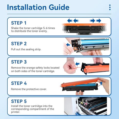 210X 210A Toner Cartridges 4 Pack Replacement for HP 210X 210A Compatible for HP Color Laserje Pro MFP 4301fdw Wireless MFP Pro 4301fdn 4201dw 4201dn Color Pro MFP 4301 4201 Series Printer (With Chip) in Kuwait