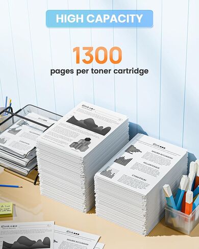 حبر E-Z 218A مع رقاقة متوافقة مع خراطيش حبر HP 218A حبر أسود 218X لحبر HP Color LaserJet pro MFP 3301fdw Toner 3301cdw 3201dw 3301sdw مجموعة حبر الطابعة W2180A W2180X (2 أسود) in Kuwait