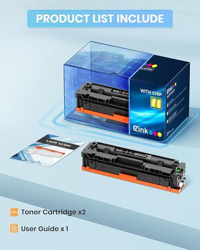 حبر E-Z 218A مع رقاقة متوافقة مع خراطيش حبر HP 218A حبر أسود 218X لحبر HP Color LaserJet pro MFP 3301fdw Toner 3301cdw 3201dw 3301sdw مجموعة حبر الطابعة W2180A W2180X (2 أسود) in Kuwait