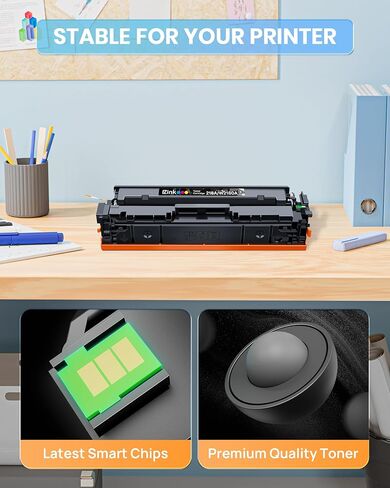 حبر E-Z 218A مع رقاقة متوافقة مع خراطيش حبر HP 218A حبر أسود 218X لحبر HP Color LaserJet pro MFP 3301fdw Toner 3301cdw 3201dw 3301sdw مجموعة حبر الطابعة W2180A W2180X (2 أسود) in Kuwait