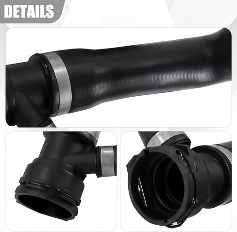 17127546064 Upper and Lower Radiator Coolant Hose Compatible with BMW E60 525i 525xi 530i 530xi L6 3.0L 2006-2007 Automatic Transmission Replace 17127521778 17127521776 in Saudi Arabia