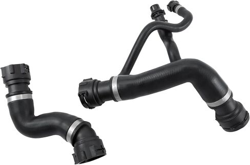 17127546064 Upper and Lower Radiator Coolant Hose Compatible with BMW E60 525i 525xi 530i 530xi L6 3.0L 2006-2007 Automatic Transmission Replace 17127521778 17127521776 in Saudi Arabia