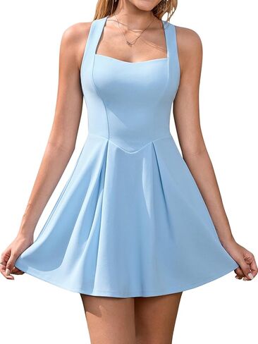 EYNMIN Summer Mini Graduation Dress Sweetheart Neckline Flowy A Line Cute Party Short Dresses for Women 2026 in Saudi Arabia