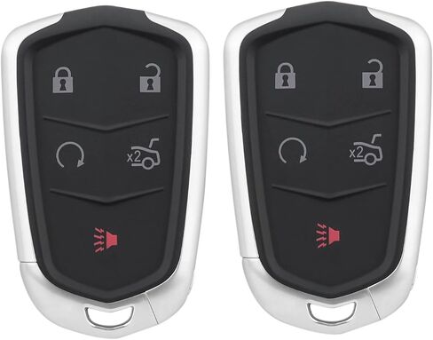 استبدال المفتاح الذكي Fob يناسب 2014 2015 2016 2017 كاديلاك CTS ATS 2015 2016 2017 كاديلاك XTS SRX Escalade دخول بدون مفتاح عن بعد HYQ2AB (عبوة من 2) in Kuwait