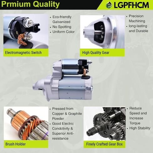 281000T290 4380001180 Starter Motor Fit for Toyota Corolla 2013 2014 2015 L4 1.8L for Infiniti QX30 2017-2019 for Mercedes-Benz B250 2015-2019 CLA250 2014-2020 12V 1.6KW 10T in Kuwait