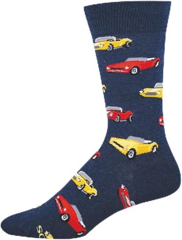 جوارب Socksmith للرجال من Classic Cars Crew، لون كحلي منقط in Saudi Arabia