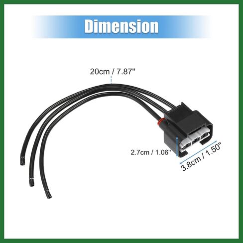 Motoforti Blower Motor Resistor Connector for Kia Optima 2014-2019 for Kia Sedona 2014-2018 Cooling Fan Resistor Pigtail Harness Replace WRK4K-MA59 WRK4KMA59 Long-lasting in Saudi Arabia