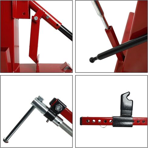 BLACKHORSE-RACING Multi Manual Tire Changer Auto Car Tire Changer Car/Truck/Motorcycle Portable Hand Tool Tire Bead Breaker Changer for 4" to 16-1/2" Tires ATV Wheel,Red in Saudi Arabia