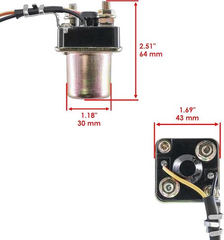 Caltric Starter Solenoid Relay Compatible With Polaris Slx780 Slx 780 1995-1996 in Saudi Arabia