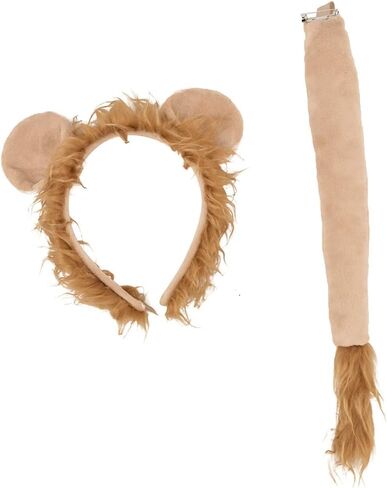 Toddler Girls Sequin Lion Tutu Dress Halloween Costume Fancy Cosplay Dress up Animal Theme Party Ruffle Tulle Short Tiered Gown Birthday Outfit with Lion Headband Tail Set Sequined Lion 5-6 Years in Saudi Arabia