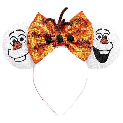 Bow Ear Headbands for Women and Men, Glittrt Cute Olaf Mouse Ear Headbands for Adult in Kuwait