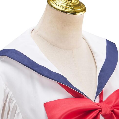 Women's Preppy Style Sailor Collar Costume Vintage Lolita JK Uniform Long Sleeves Casual White Retro Dresses in Kuwait