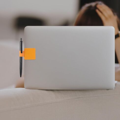 12PCS Notebook Pen Loop Holder Set, Self-Adhesive Leather Pencil Holder Elastic Design for Notebooks Journals Calendars with 11 Colors in Kuwait