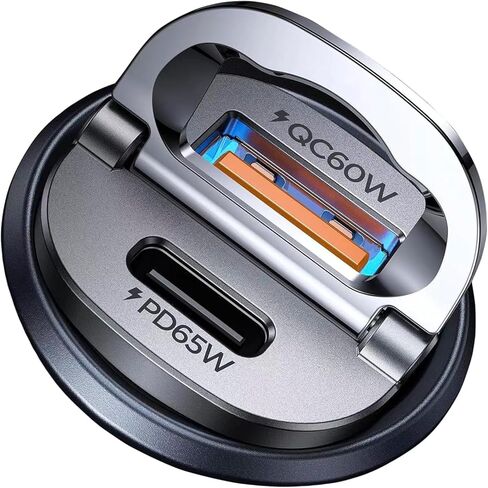 [2-Pack]125W USB C Car Charger, Mini Metal USB C Car Charger Adapter Fast Charging PD65W & QC60W Dual Port MRGLAS Type C Car Cigarette Lighter USB Charger for iPhone 14 13 ProMax iPad Samsung Macbook in Kuwait