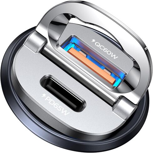 [عبوة من قطعتين] شاحن سيارة USB C بقدرة 125 وات، محول شاحن سيارة USB C معدني صغير شحن سريع PD65W وQC60W منفذ مزدوج MRGLAS نوع C شاحن USB ولاعة سجائر السيارة لهاتف iPhone 14 13 ProMax iPad Samsung Macbook in Kuwait