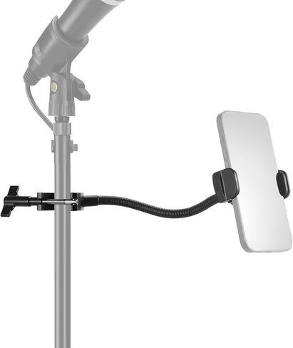 NEEWER Flexible Phone Holder with Cold Shoe for Ring Light, LED Video Light, 2.56"-3.74"/6.5-9.5cm 360° Cellphone Clamp, Compatible with iPhone 15 Pro Max Galaxy S24 Ultra Huawei, SP-09 in Saudi Arabia