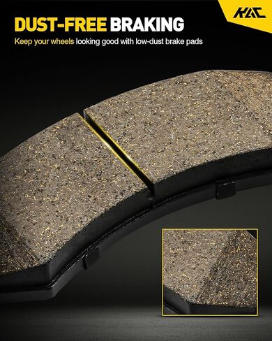 KAC Front Drilled and Slotted Brake Kit Rotors and Ceramic Pads 6pcs Replacement for Wrangler 2007-2017, Wrangler JK 2018 53040+D1273 in Saudi Arabia