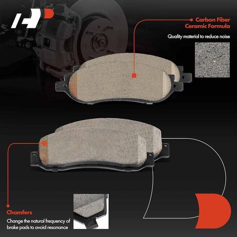 A-Premium Front & Rear Vented Disc Brake Rotors + Ceramic Pads Kit Compatible with Select Ford Models - For F-250 Super Duty/F-350 Super Duty 2005 2006 2007, 12-PC Set in Saudi Arabia