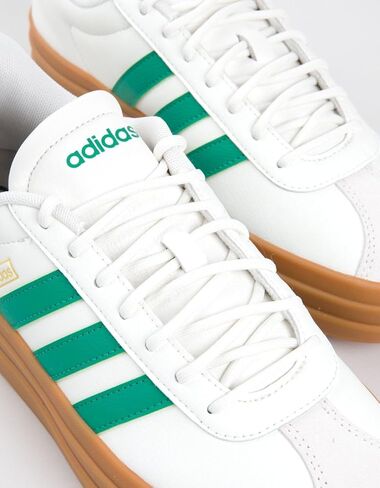 adidas VL Court Bold Womens Platform Shoes, White/Green, 9 in Saudi Arabia