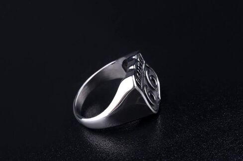 Vintage Route 66 Stainless Steel Ring for Men, Retro American Highway Biker Jewelry Bikering Gift in Saudi Arabia