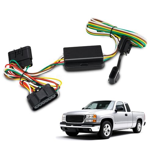 55510 4-Pin Flat Trailer Wiring Harness Kit Compatible with Chevy Colorado 2004-2012, GMC Canyon 2004-2012, Isuzu I-280 I-290 I-350 I-370 2006-2008, 4-Way Connector Tow Hitch Wiring Harness in Saudi Arabia