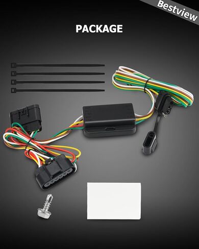55510 4-Pin Flat Trailer Wiring Harness Kit Compatible with Chevy Colorado 2004-2012, GMC Canyon 2004-2012, Isuzu I-280 I-290 I-350 I-370 2006-2008, 4-Way Connector Tow Hitch Wiring Harness in Saudi Arabia