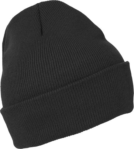 Sportsman - 12 Inch Solid Knit Beanie - SP12 - Black in Kuwait