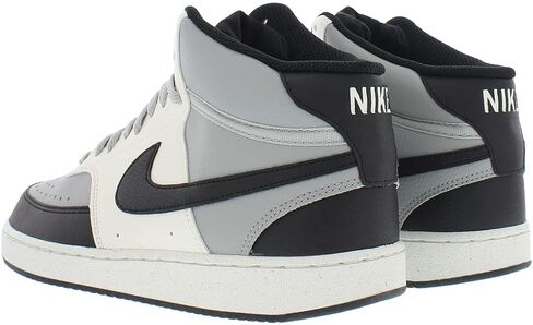 حذاء Nike Court Vision Mid للجنسين مقاس 14، اللون: رمادي دخاني فاتح/أسود أساسي/رمادي شراعي in Saudi Arabia