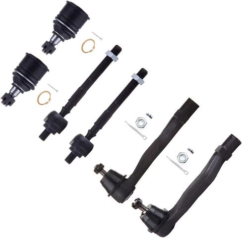 SCITOO 6-PC مجموعة تعليق عدة ل أكورا EL لهوندا سيفيك الجبهة الداخلية التعادل رود نهاية الجبهة الخارجي التعادل رود نهاية الجبهة السفلى وصلة كروية in Saudi Arabia