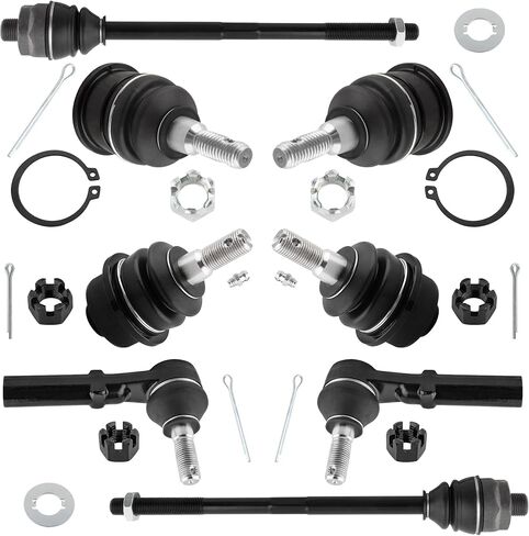8pcs Front Suspension Kit Inner Outer Tie Rod Ends Upper Lower Ball Joints For Chevy Silverado 1500 2500 3500 Suburban 2500 For GMC Sierra 1500 2500 3500 For Hummer H2 K6693 K6696 ES3488 ES3609 in Kuwait