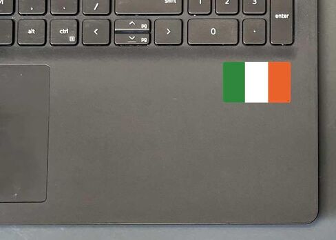 Gear Tatz - Ireland, Irish Flag - National Flag Phone Stickers - .8 x 1.5 inches - Set of 10 - Professionally Made in The USA - Vinyl Decals (Vinyl, MiniX1) in Saudi Arabia