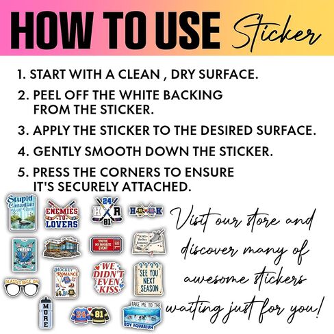 VOTANTA (15 Pcs, 3 inch) - Hockey Romance Stickers Pack, Stupid Canadian Wolf Bird Sticker, The Cottage LGBT Hockey Romance Book Lover Bookish Sports Gifts Decoration for Laptop, Phone, Water Bottle in Kuwait