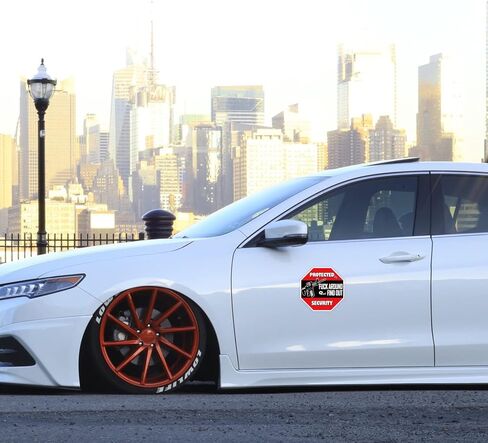 FAFO Security Warning Sign Stickers - 5 Pack Protected by Fuck Around and Find Out Sticker 6" Size Funny Removable Decals for Car Vehicle Bumper Truck Window Home/Door Wall Laptop Waterproof in Kuwait