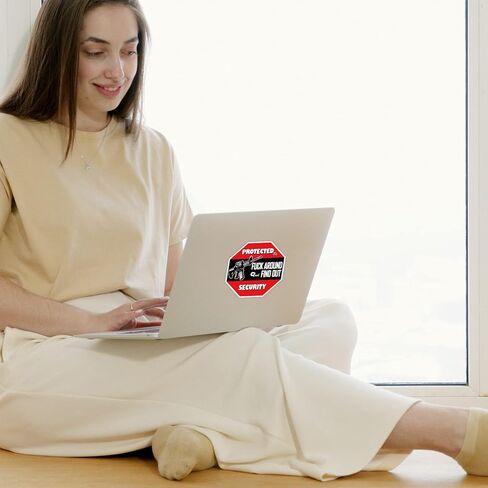 FAFO Security Warning Sign Stickers - 5 Pack Protected by Fuck Around and Find Out Sticker 6" Size Funny Removable Decals for Car Vehicle Bumper Truck Window Home/Door Wall Laptop Waterproof in Kuwait