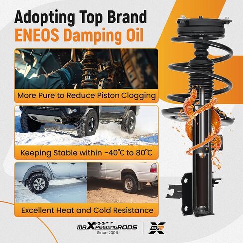 maXpeedingrods 4Pcs Front Struts & Rear Shock Absorbers for Nissan Altima 2014-2018 Nissan Altima 2013 Sedan, 172901 172902 5637 Complete Struts with Coil Spring Assembly in Saudi Arabia