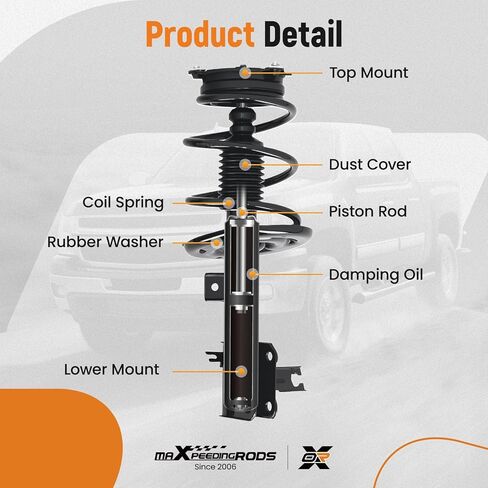 maXpeedingrods 4Pcs Front Struts & Rear Shock Absorbers for Nissan Altima 2014-2018 Nissan Altima 2013 Sedan, 172901 172902 5637 Complete Struts with Coil Spring Assembly in Saudi Arabia
