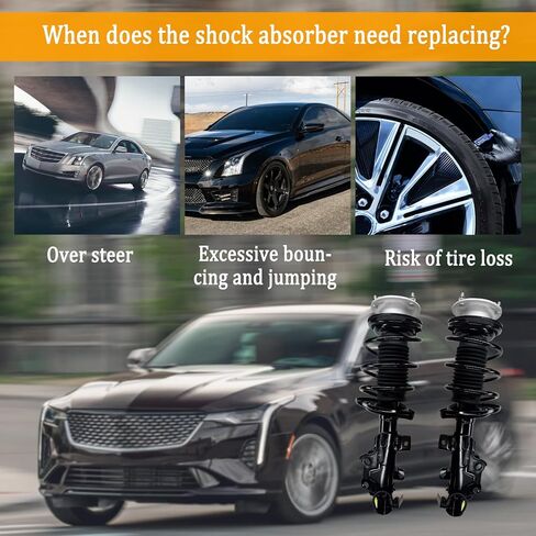 Front Struts and Shocks Absorber Complete Assembly 23247469 23247470 2PCS Magnetic Ride Control Suspension Compatible with Cadillac ATS 2013-2020 in Saudi Arabia