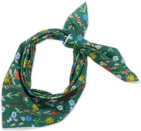 Cotton Bandanas for Women, Floral Square Scarf, Versatile Head Hair Bandanas, Fashion Neck Scarf for Daily Use in Kuwait
