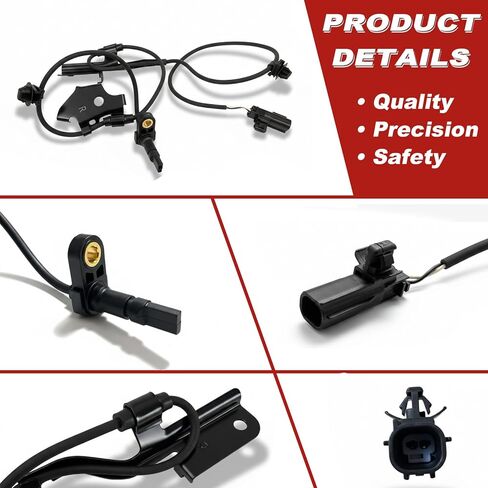 ABS Wheel Speed Sensor 1Pc: Front Right Compatible with Lexus 2011-2017 CT200h l4 1.8L L4 1.8L, Toyota 2010-2015 Prius l4 1.8L L4 1.8L, 2012-2013 Prius C l4 1.5L L4 1.5L, 2012-14 Prius Plug-In L4 1.8L in Kuwait