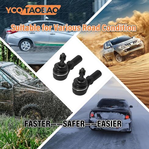 2x Front Left Outer Front Right Outer Steering Tie Rod End Tie Rod End Tie Rod End Kit Replacement YCQTaoBao Compatible with Hyundai Elantra 2017 in Kuwait