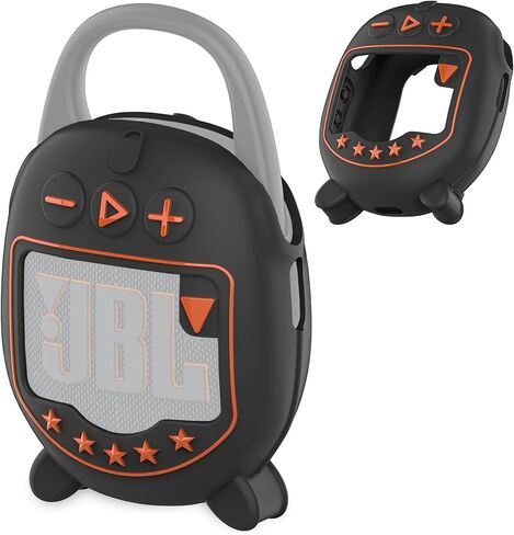 حافظة غطاء من السيليكون لمكبر صوت بلوتوث JBL Clip 5 Ultra Portable، ملحقات جلدية واقية لسماعات JBL Clip 5 Pro Sound Bluetooth Stand (جراب فقط) (أسود) in Kuwait