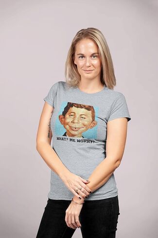 تي شيرت Alfred e Neuman What me Worry - تي شيرت للجنسين in Kuwait